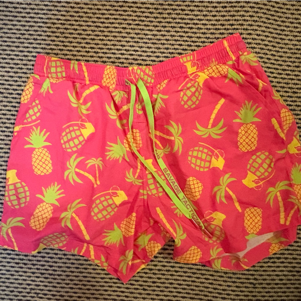 Savage Tropics Pineapple Shorts